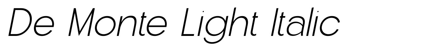 De Monte Light Italic